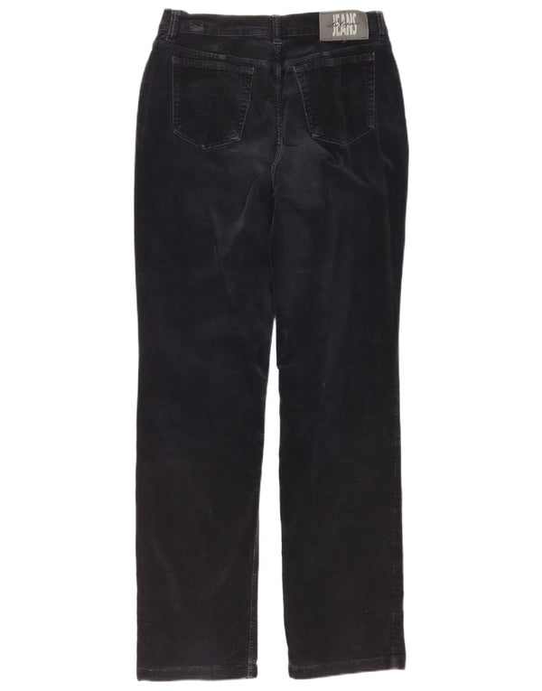 LES COPAINS Mens Straight Velvet Chino Trousers IT 44 XS W30 L32 Black