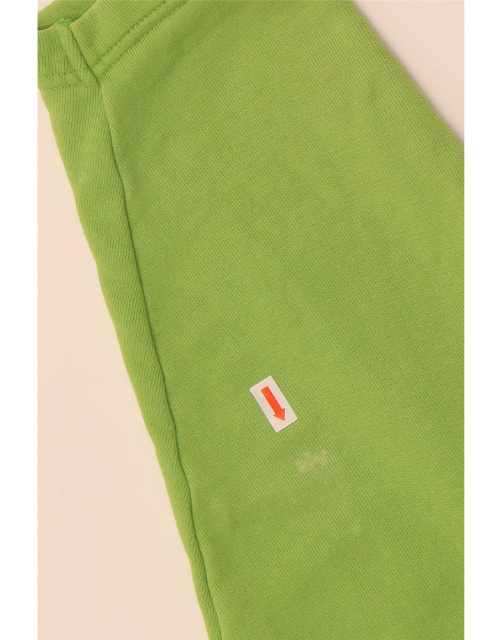 BENETTON Womens Graphic Oversized Sweatshirt Jumper UK 10 Small Green