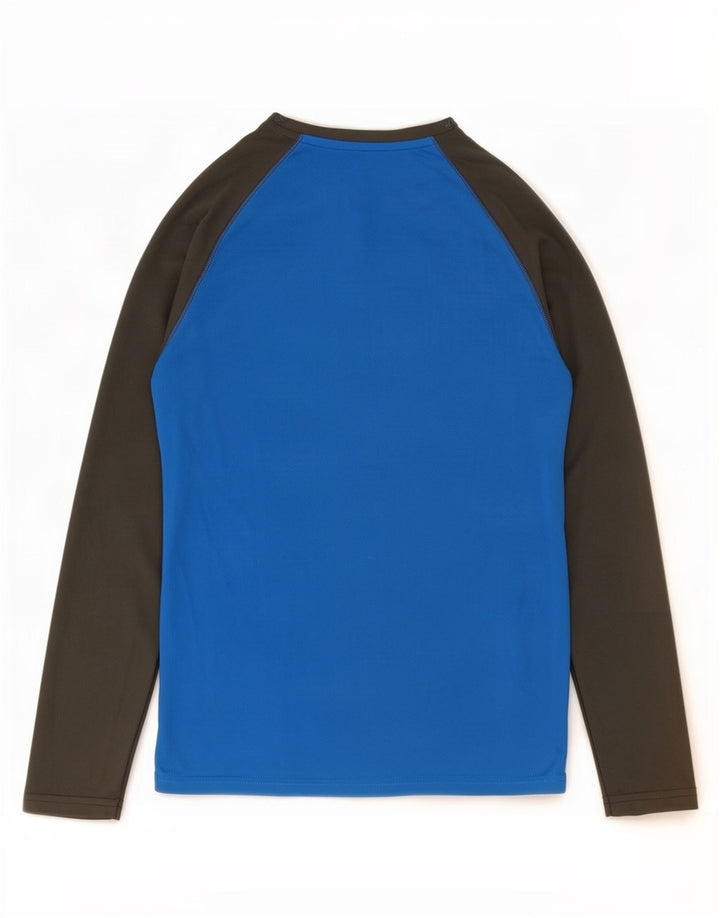 Mountain Warehouse Mens IsoCool Top Long Sleeve Small Blue Colourblock