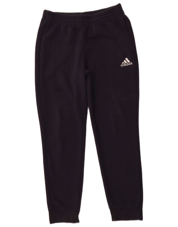 ADIDAS Mens Tracksuit Trousers Joggers UK 40/42 Medium Navy Blue Cotton