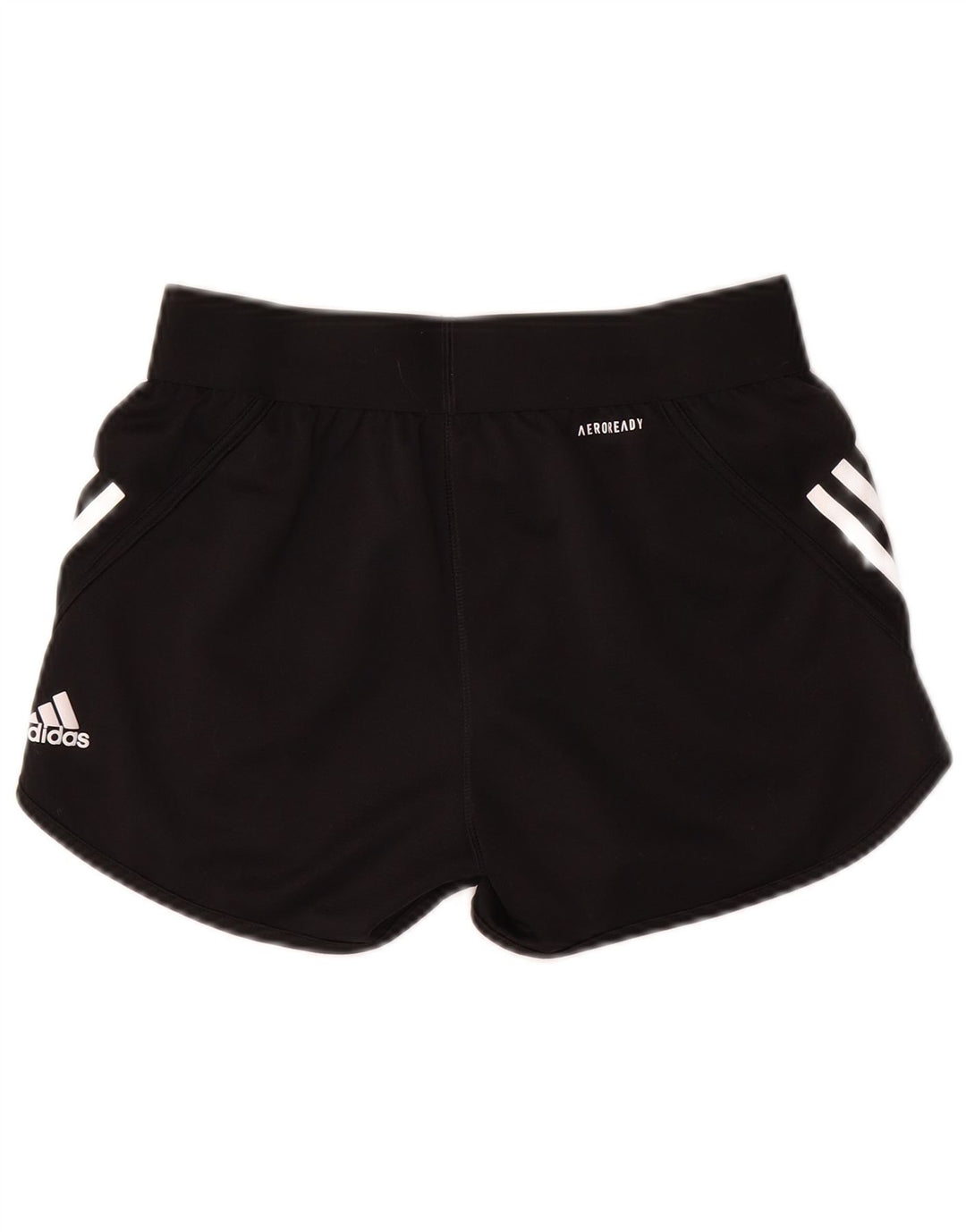 ADIDAS Girls Aeroready Sport Shorts 13-14 Years Black Polyester