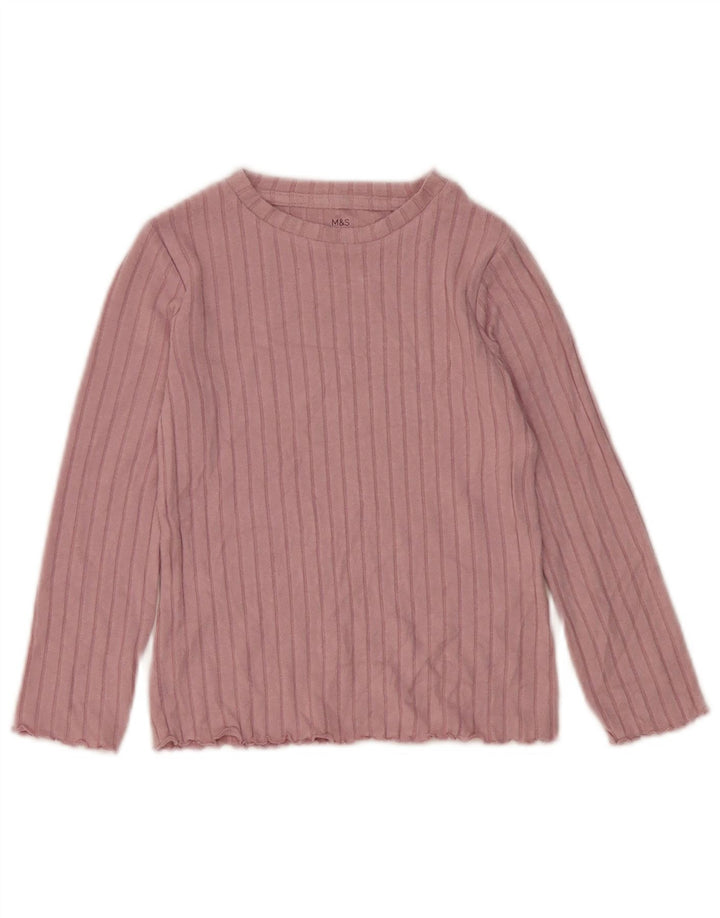 Marks & Spencer Girls 2 Piece Set 5-6 Years  Pink Viscose