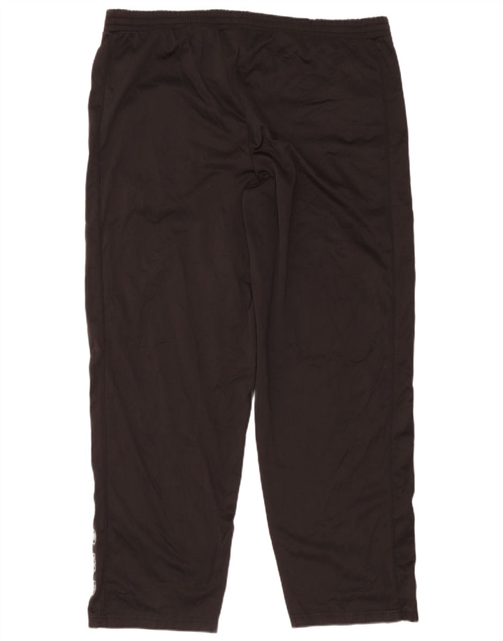 Umbro Mens Graphic Tracksuit Trousers 2XL Black Polyester
