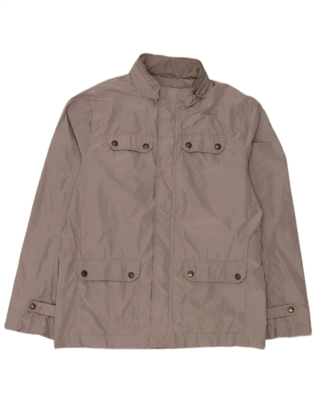 CARRERA Mens Regular Fit Hooded Utility Jacket UK 40 Large Grey Polyester