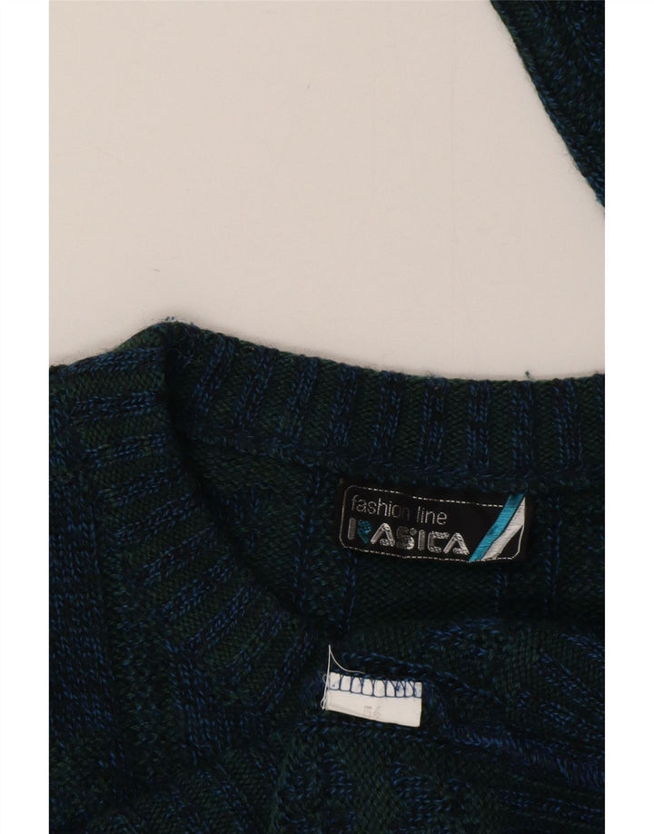 Rasica Mens Crew Neck Jumper Sweater IT 54 XL Blue