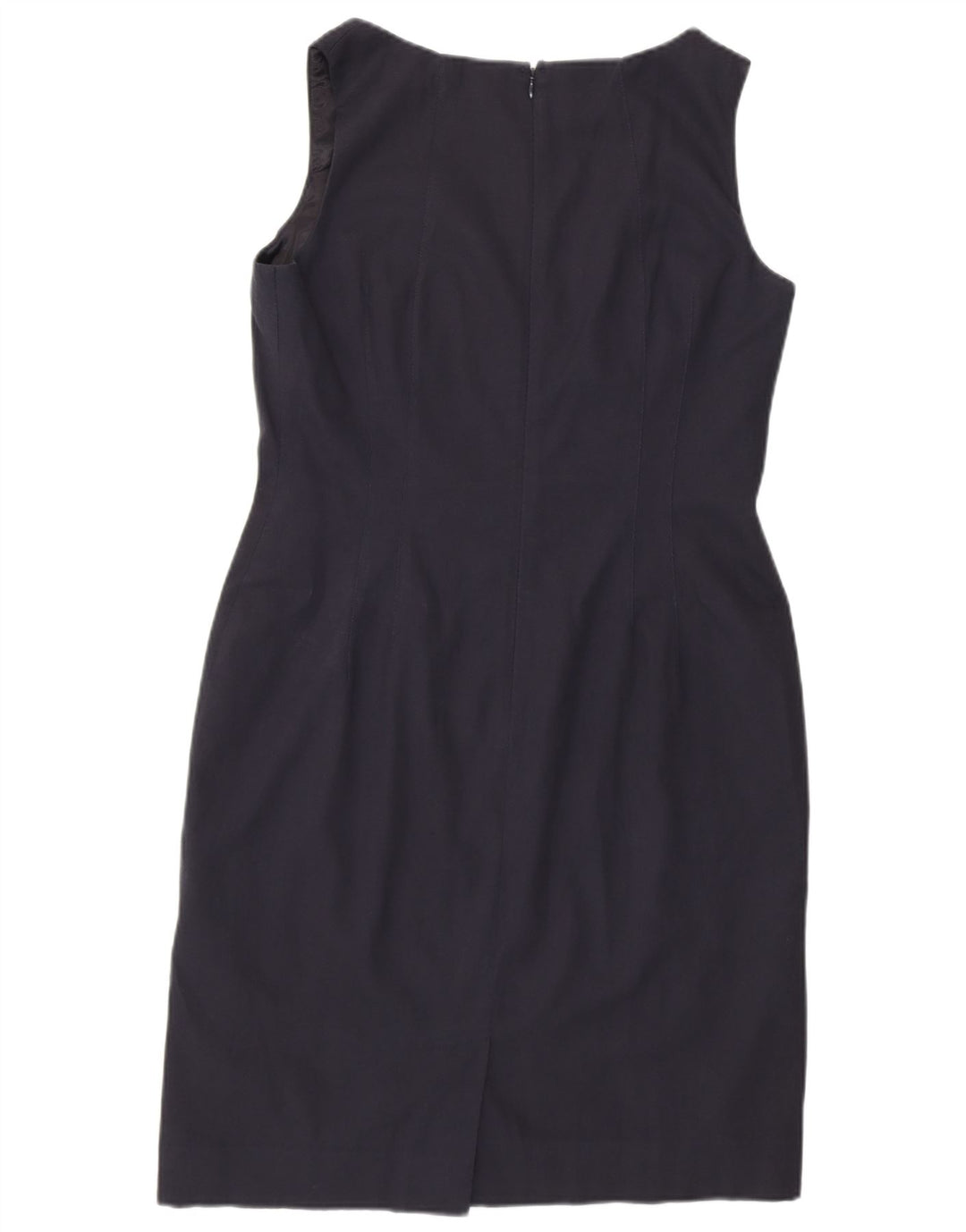 Jigsaw Womens Sleeveless Sheath Dress UK 14 Medium Navy Blue Viscose
