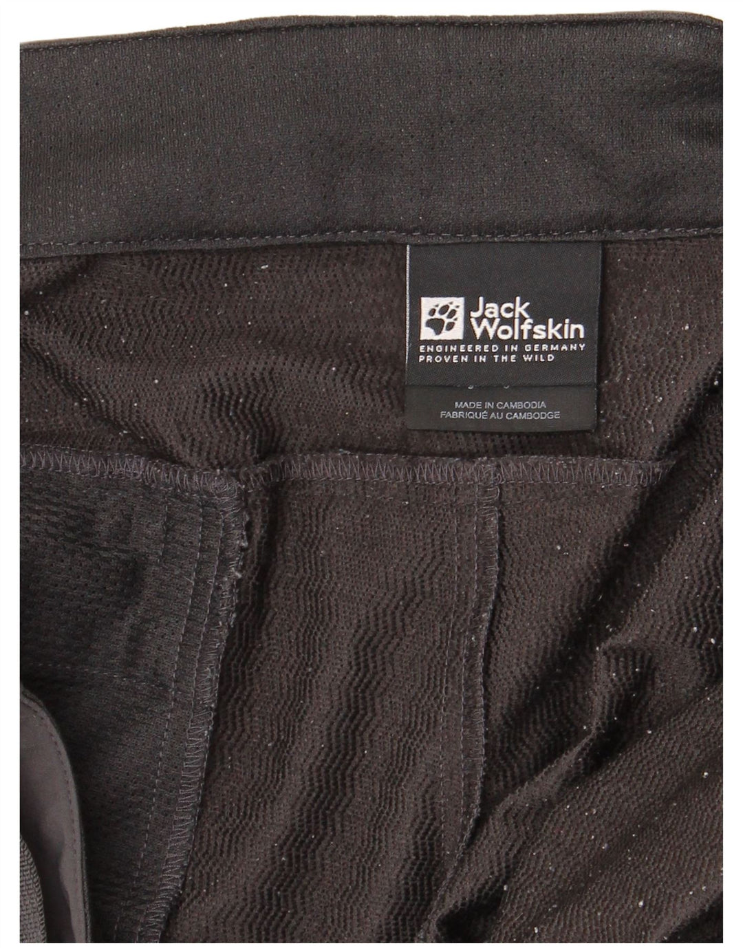 JACK WOLFSKIN Mens Windbreaker Trousers W42 L31 Grey Polyamide