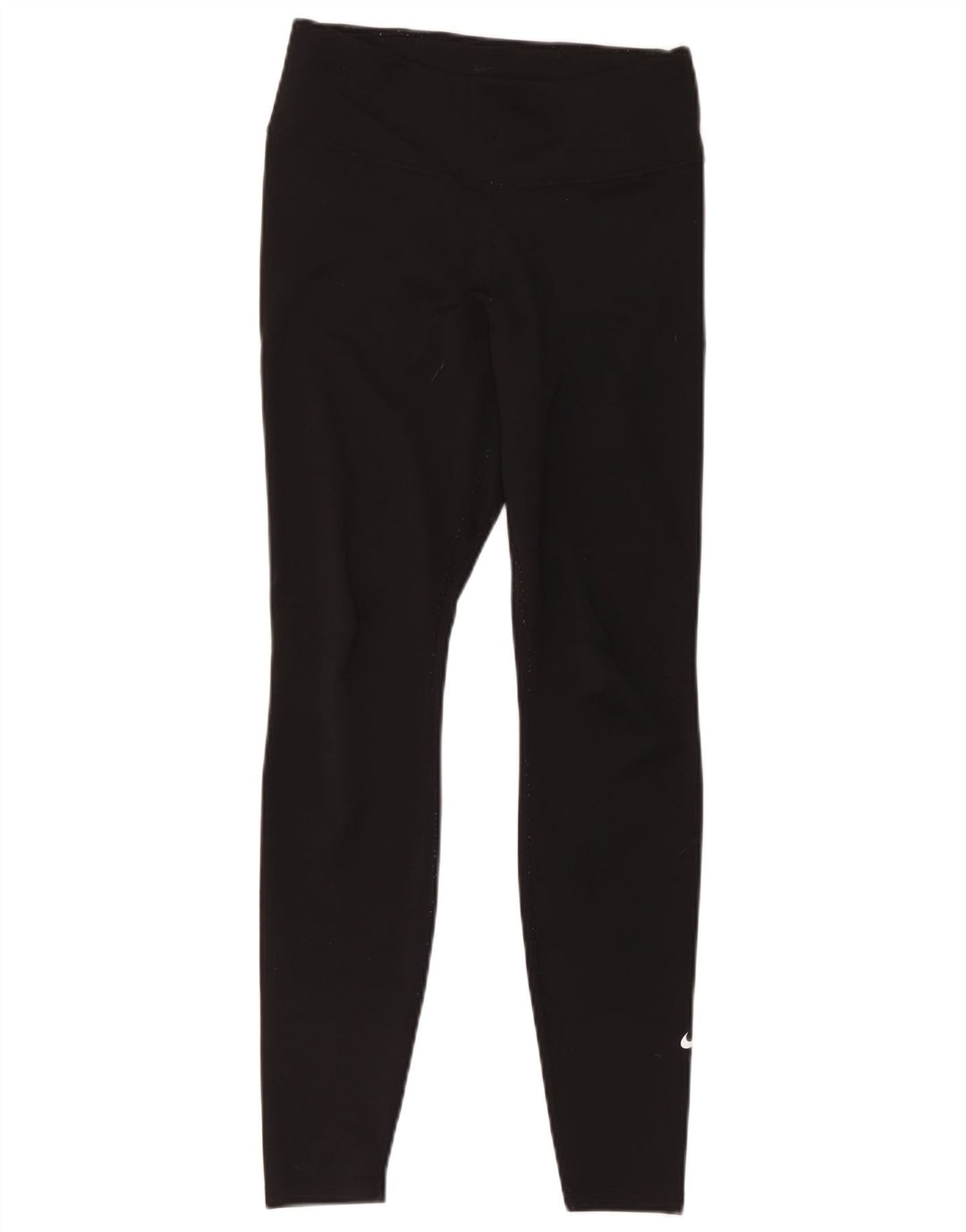 Nike Womens Dri Fit Leggings UK 14 Medium Black Polyester
