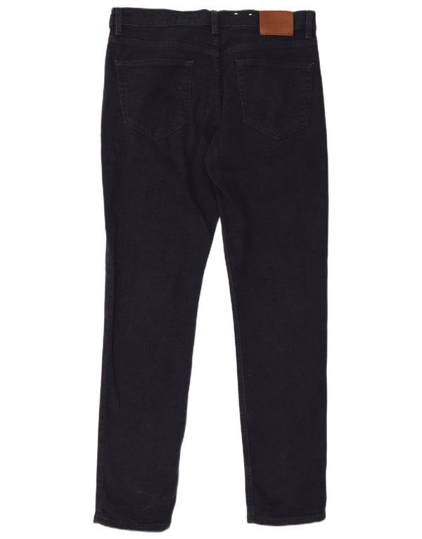 GANT Mens Slim Jeans W33 L32 Navy Blue Cotton