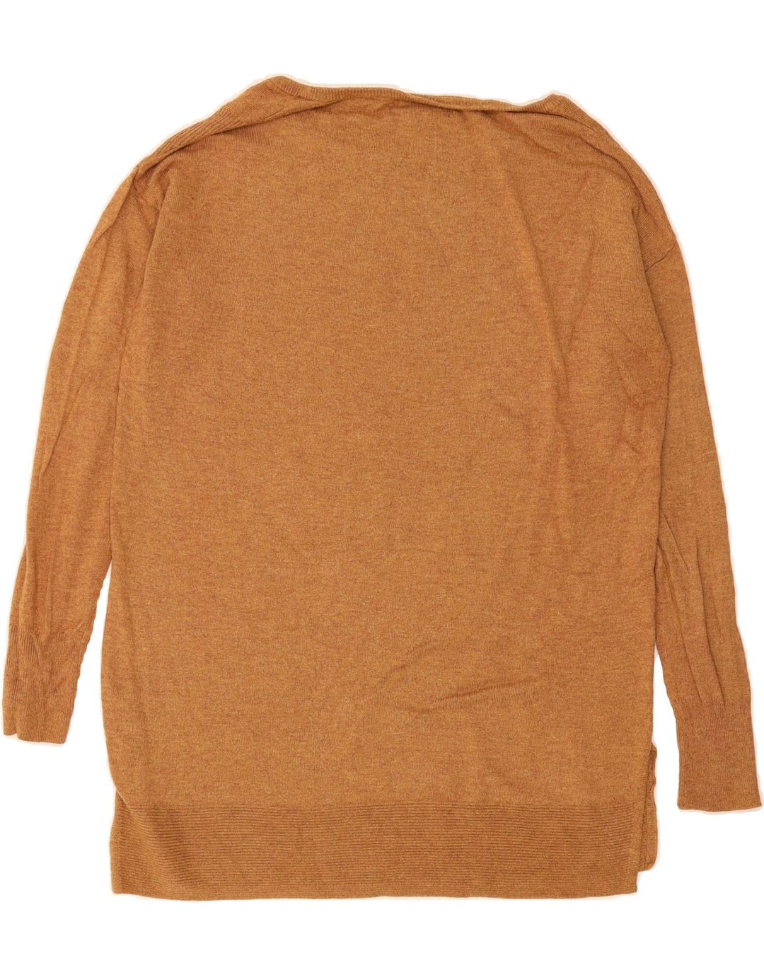 MOSSIMO Womens Oversized Boat Neck Jumper Sweater UK 14 Medium Beige Nylon Vintage Mossimo and Second-Hand Mossimo from Messina Hembry 