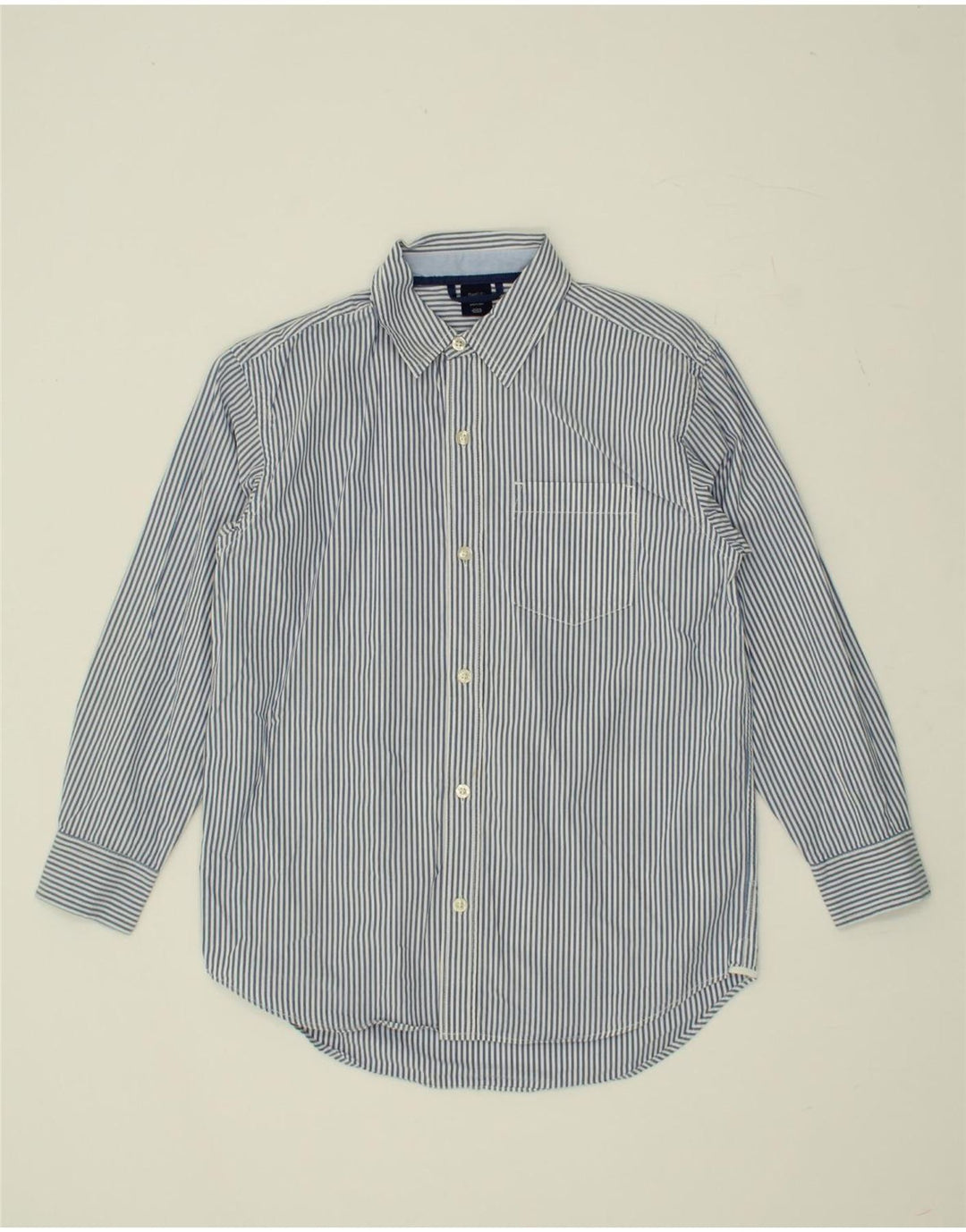 GAP Boys Shirt 10-11 Years Blue Striped Cotton Vintage Gap and Second-Hand Gap from Messina Hembry 