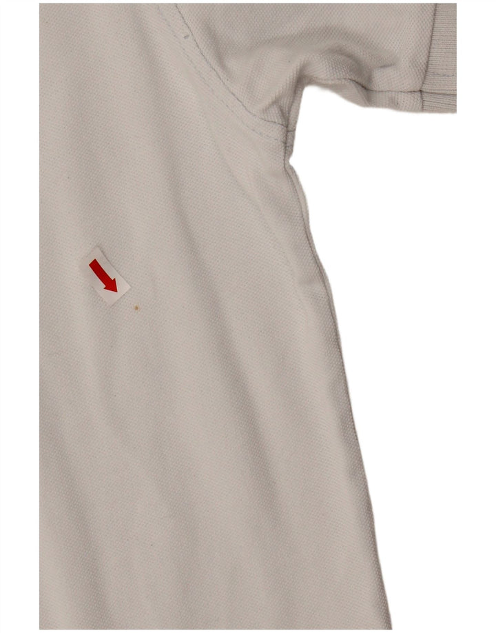 SUN68 Mens Polo Shirt Large White Cotton