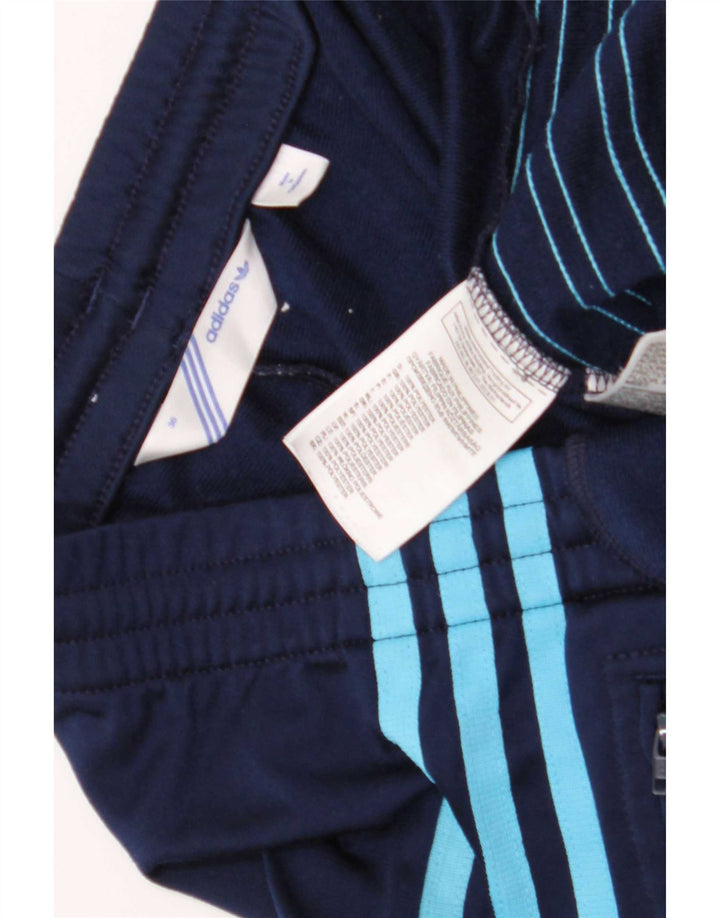 Adidas Womens Tracksuit Trousers EU 36 Small Navy Blue Polyester