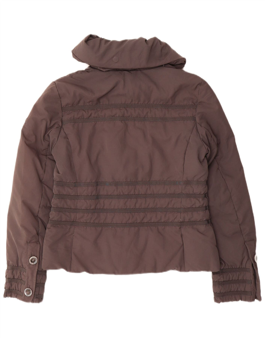 Canadiens Womens Padded Jacket UK 14 Medium Grey Polyester