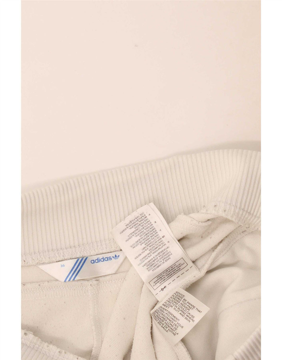 Adidas Womens Tracksuit Trousers EU 36 Small White Polyester