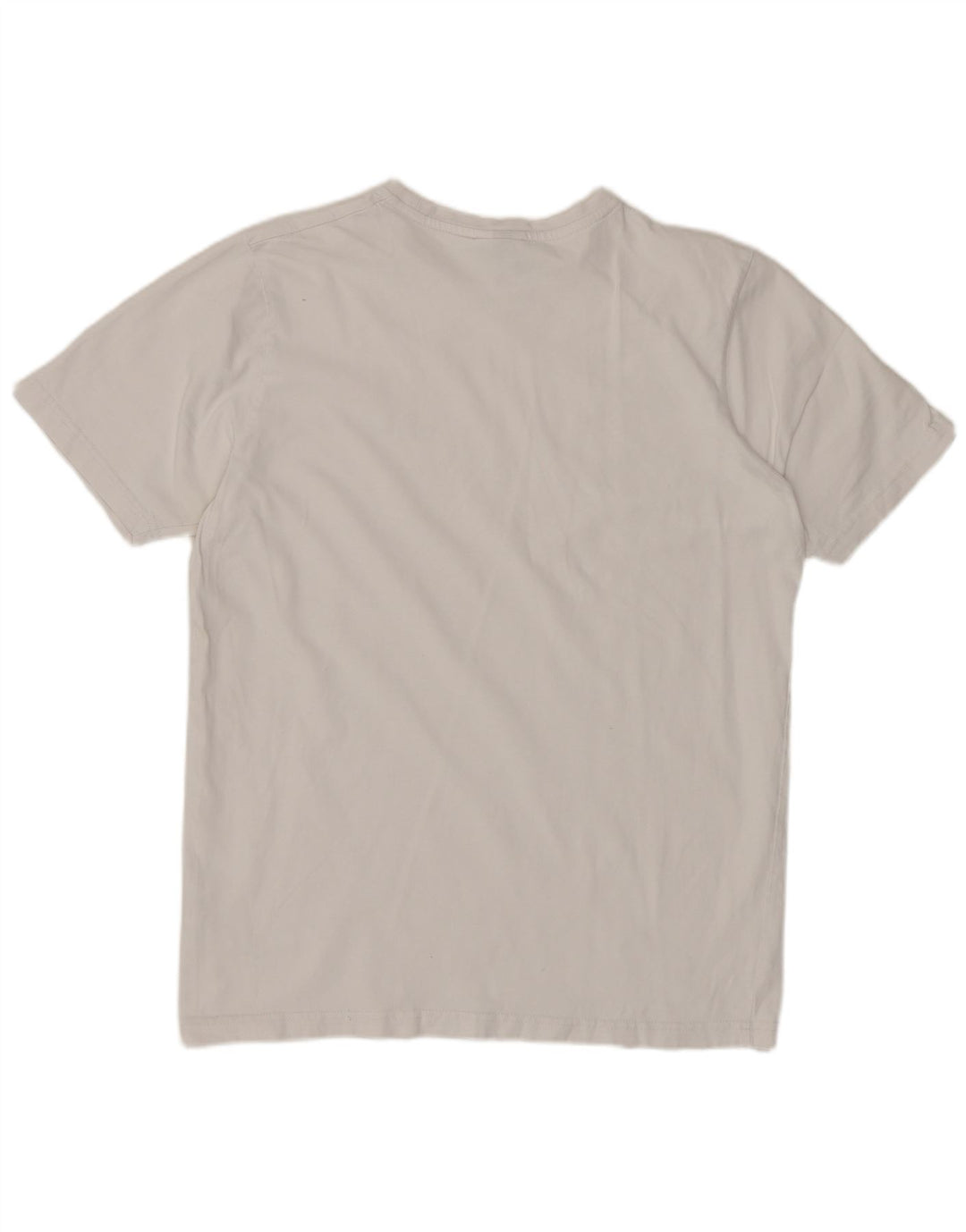 ELLESSE Womens Graphic T-Shirt Top UK 14 Medium White Cotton