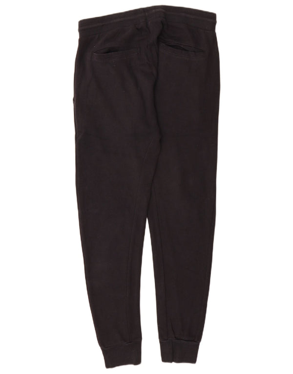 Zara Womens Tracksuit Trousers Joggers UK 14 Large Navy Blue Cotton