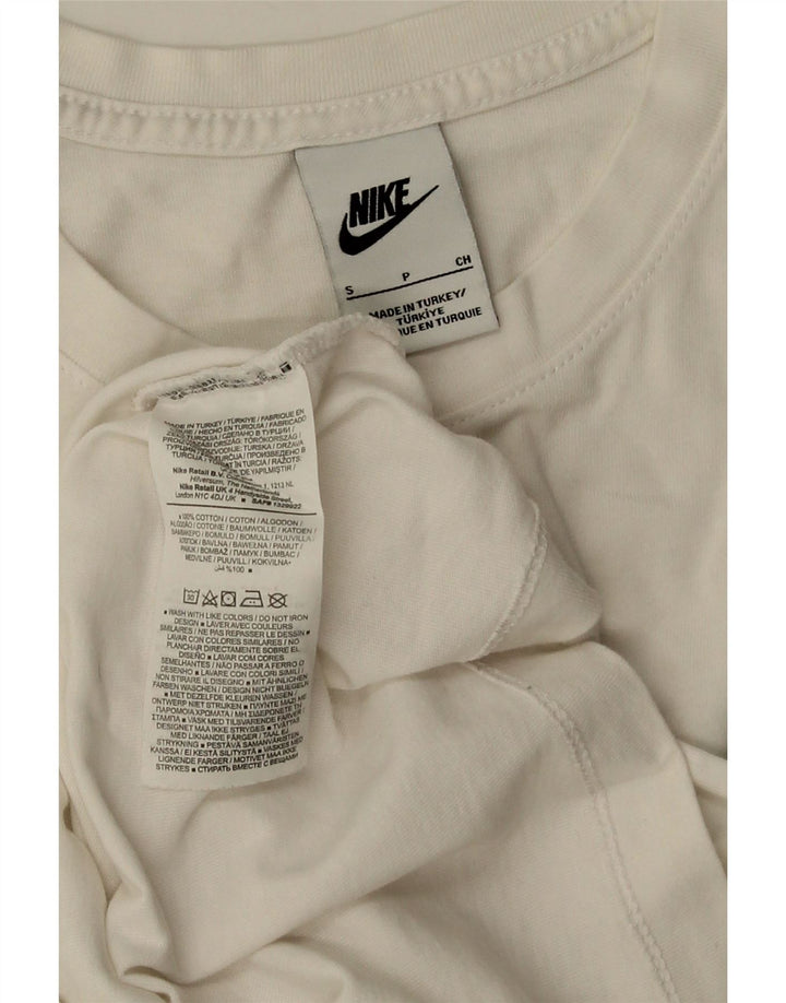 NIKE Mens T-Shirt Top Small White Cotton