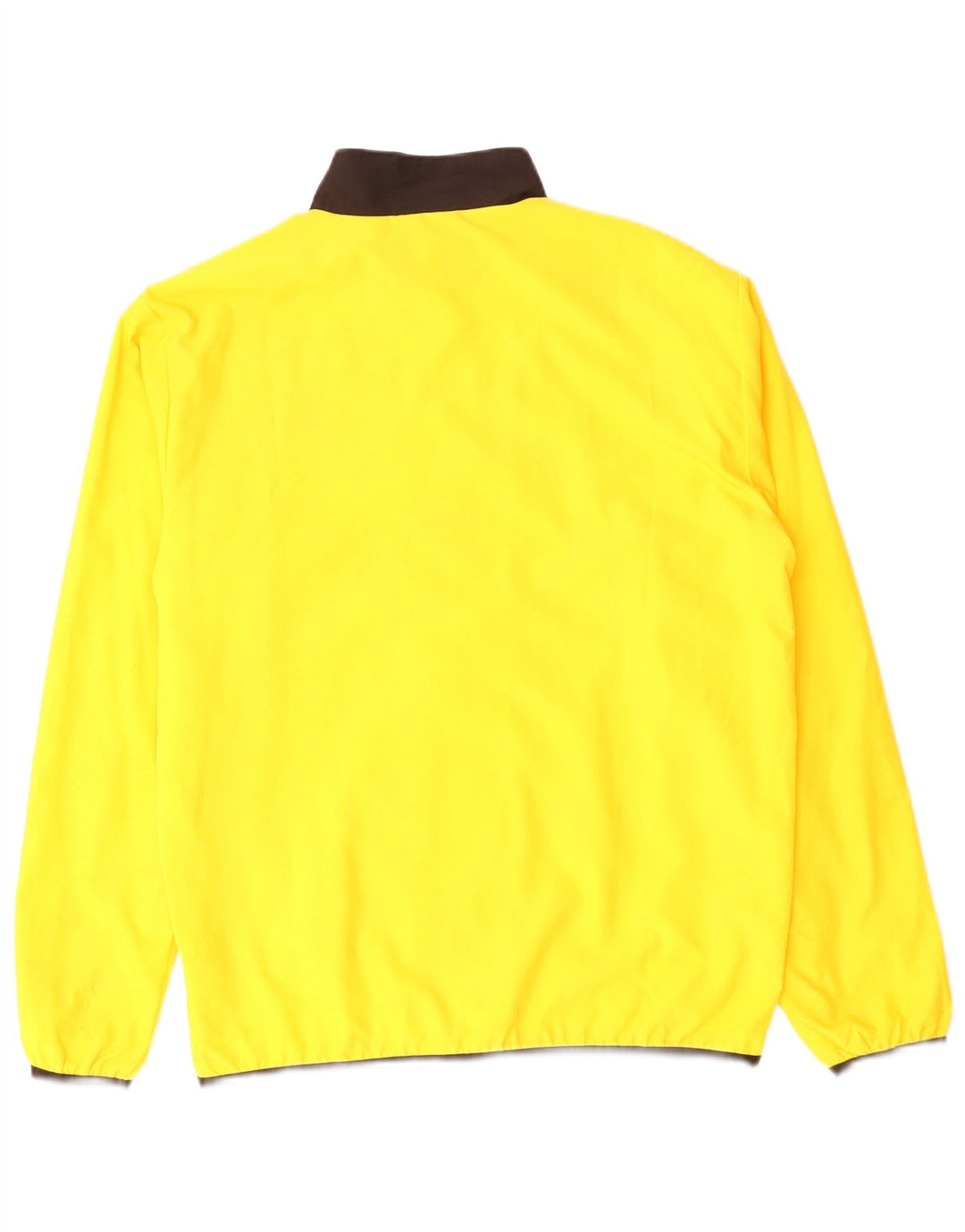 Puma Mens Tracksuit Top Jacket Medium Yellow Colourblock Polyester