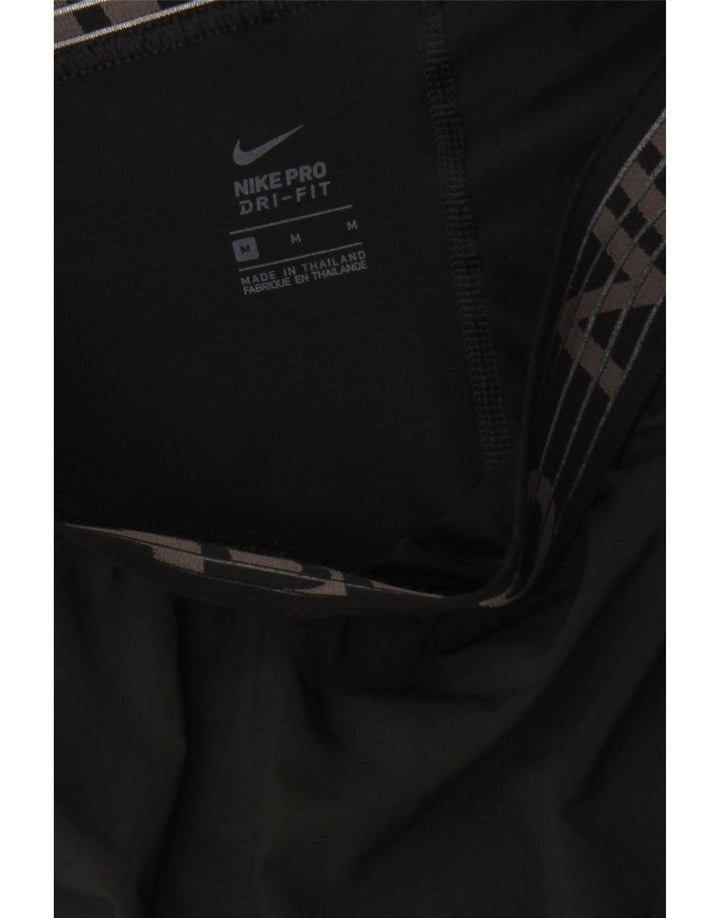 Nike Womens Graphic Sport Shorts UK 14 Medium  Black