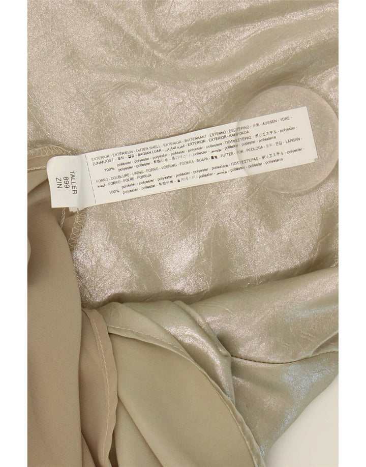 Zara Womens Halter Dress UK 6 XS Silver Polyester