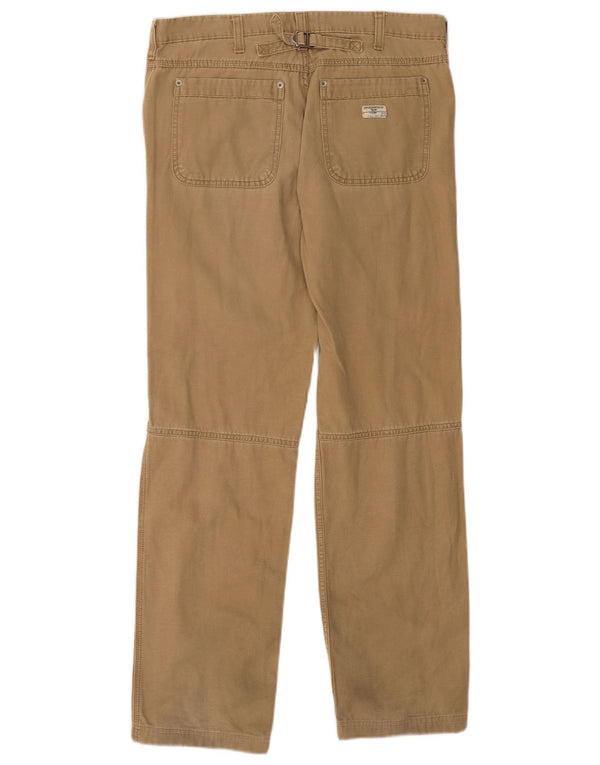 Brooksfield Mens Marlon Straight Casual Trousers IT 50 Large W34 L31 Beige