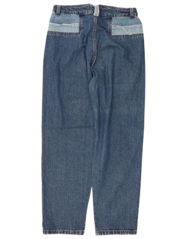 Zara Womens High Rise Loose Jeans EU 36 XS W26 L27 Blue