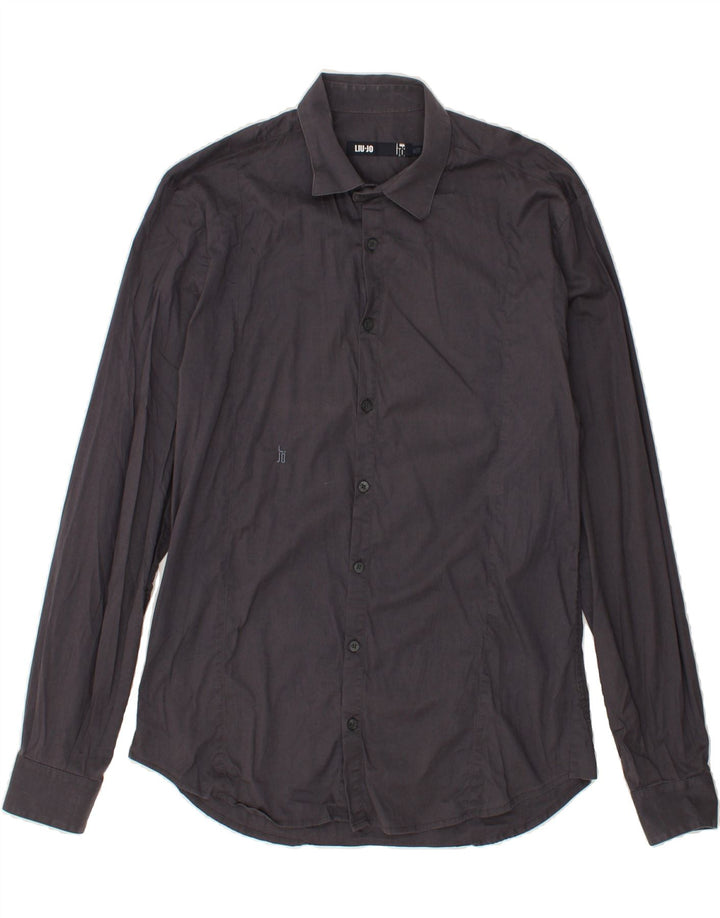 LIU JO Mens Shirt Size 15/40 Medium Black | Vintage Liu Jo | Thrift | Second-Hand Liu Jo | Used Clothing | Messina Hembry 
