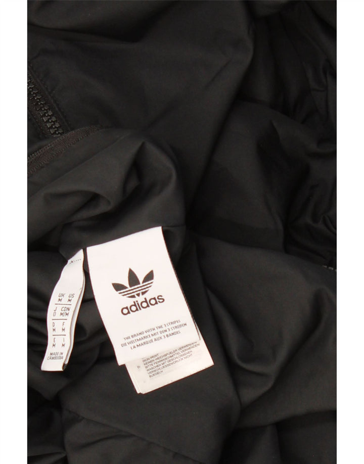 ADIDAS Mens Graphic Reversible Jacket UK 38 Medium Black Colourblock