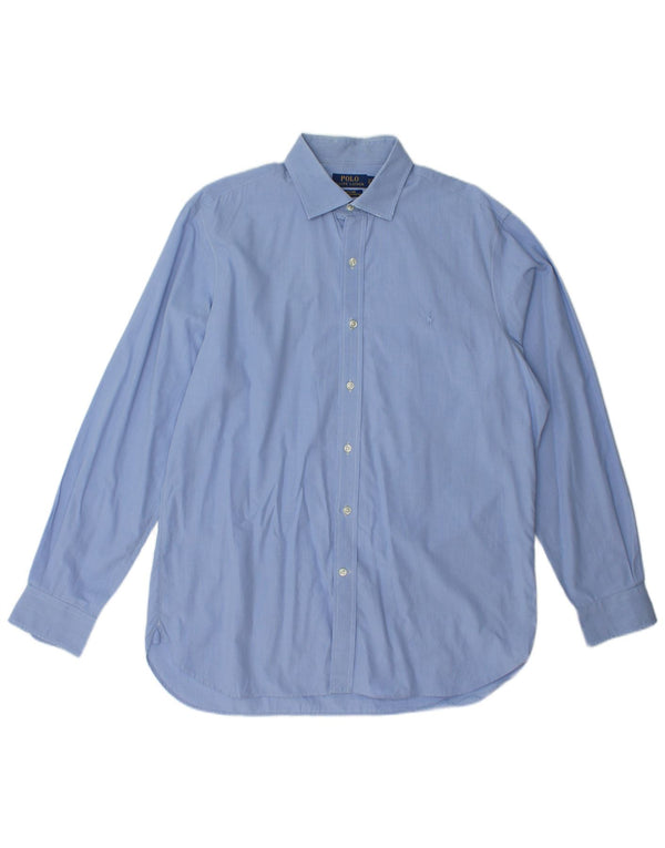 Polo Ralph Lauren Mens Easy Care Shirt Size 17 43 XL Blue Cotton