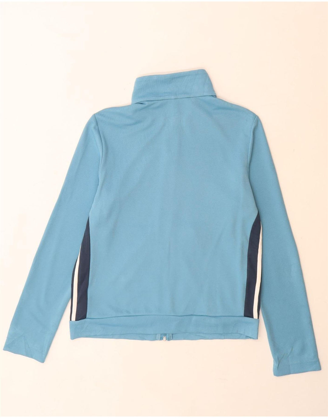 Adidas Womens Tracksuit Top Jacket UK 16/18 Large Blue Colourblock