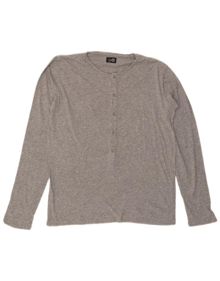 CHEAP MONDAY Mens Top Long Sleeve Medium Grey Flecked