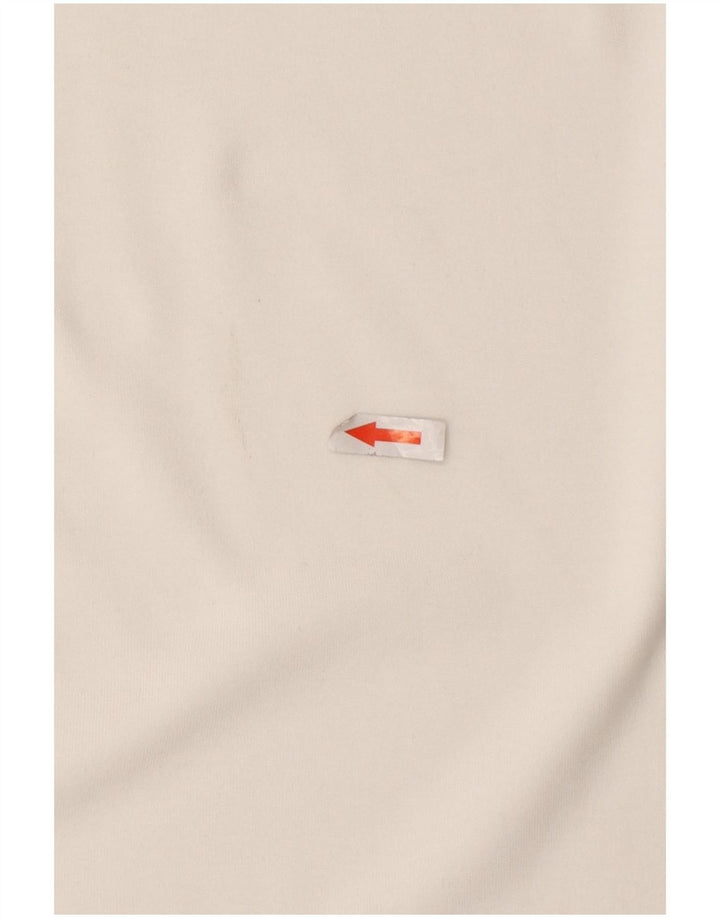 French Connection Mens T-Shirt Top Medium White Colourblock Cotton