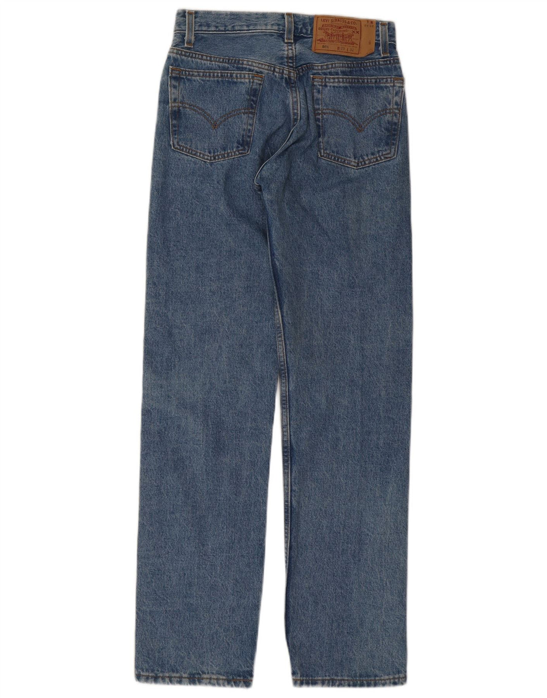 LEVI'S Womens 501 Slim Jeans W29 L32 Blue Cotton