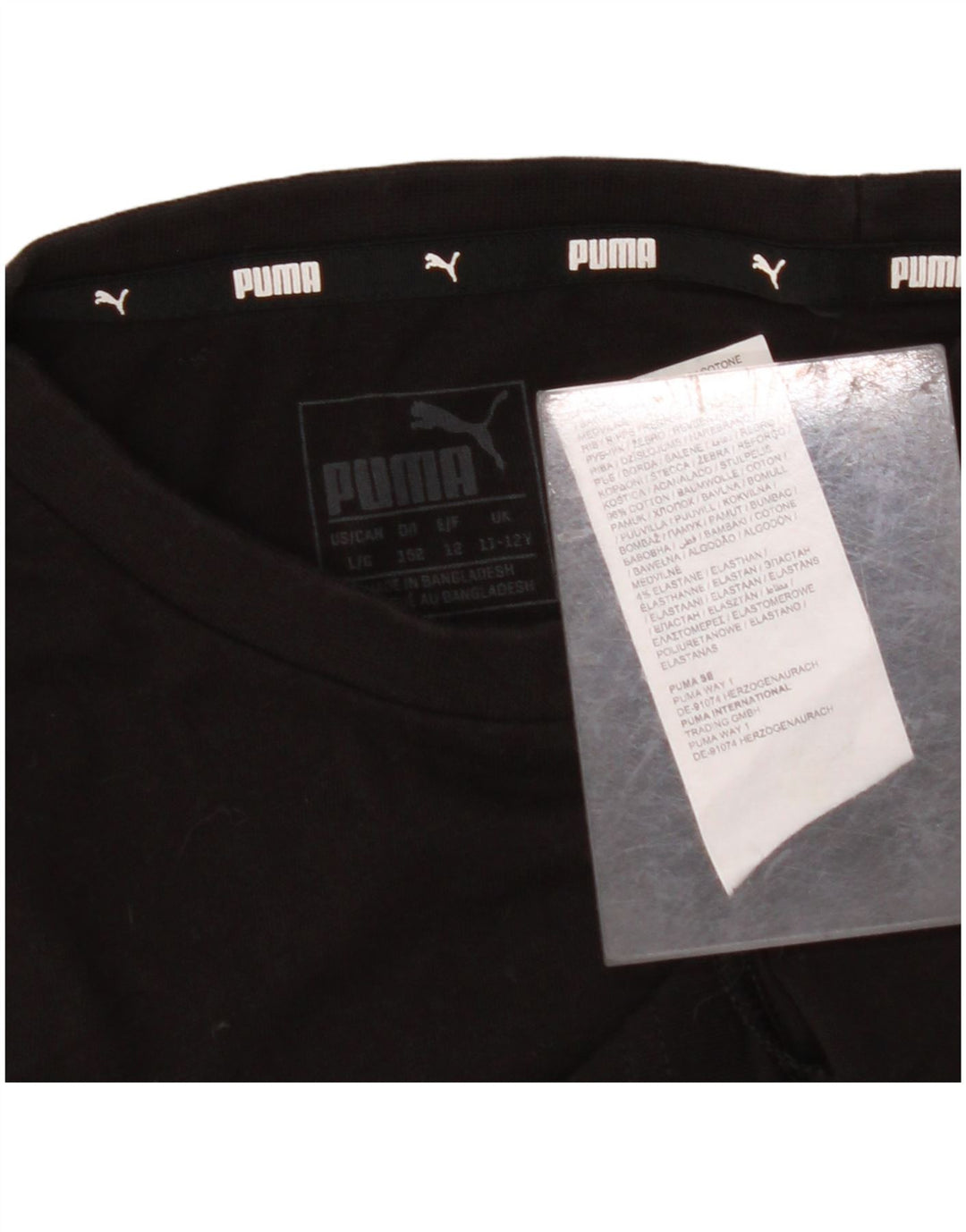 ADIDAS Boys Graphic T-Shirt Top 11-12 Years Black Cotton