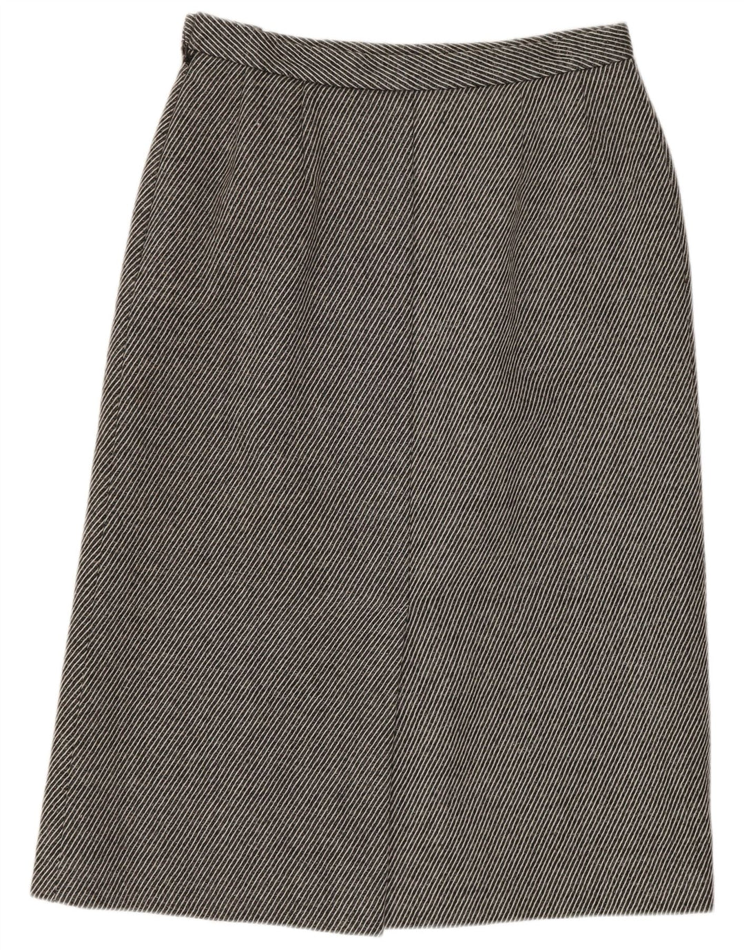 Jaeger Womens Pencil Skirt UK 14 Medium W28 Grey Striped Wool