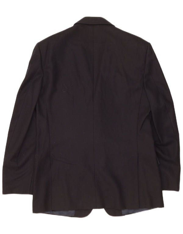 BURBERRYS Mens 2 Button Blazer Jacket IT 50 Medium Navy Blue Wool