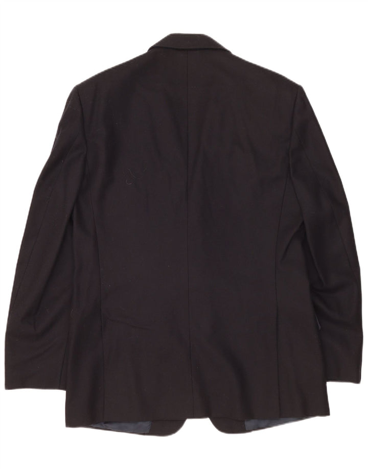 BURBERRYS Mens 2 Button Blazer Jacket IT 50 Medium Navy Blue Wool