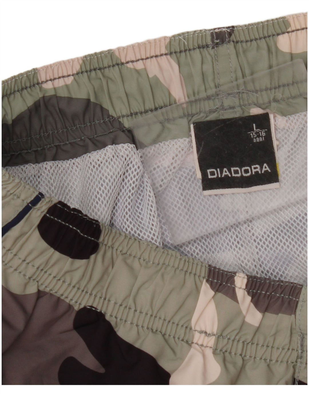 DIADORA Boys Swimming Shorts 15-16 Years Large Multicoloured Camouflage