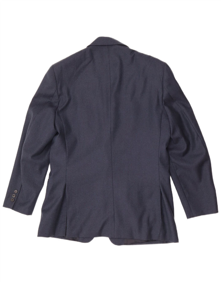 Byblos Mens 2 Button Blazer Jacket IT 50 Large Navy Blue Wool