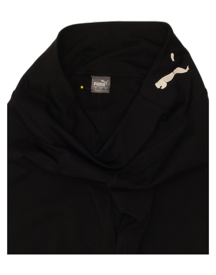PUMA Womens Graphic Leggings UK 8 Small  Black Polyester Vintage Puma and Second-Hand Puma from Messina Hembry 