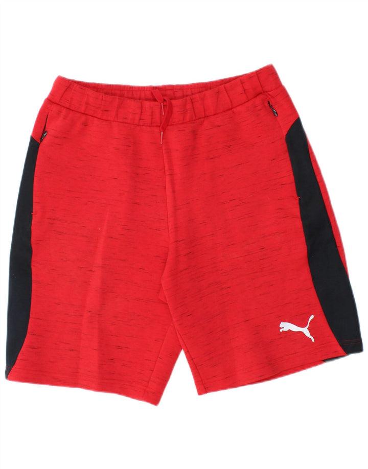 Puma Mens Sport Shorts Medium Red Colourblock