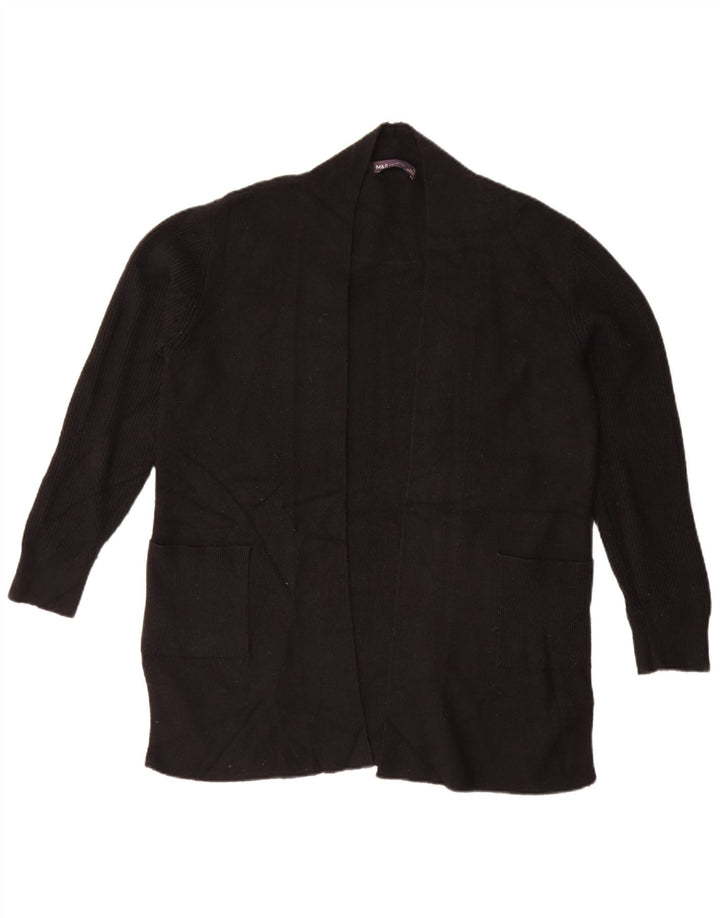 Marks & Spencer Womens Oversized Open Cardigan Sweater UK 14 Large Black