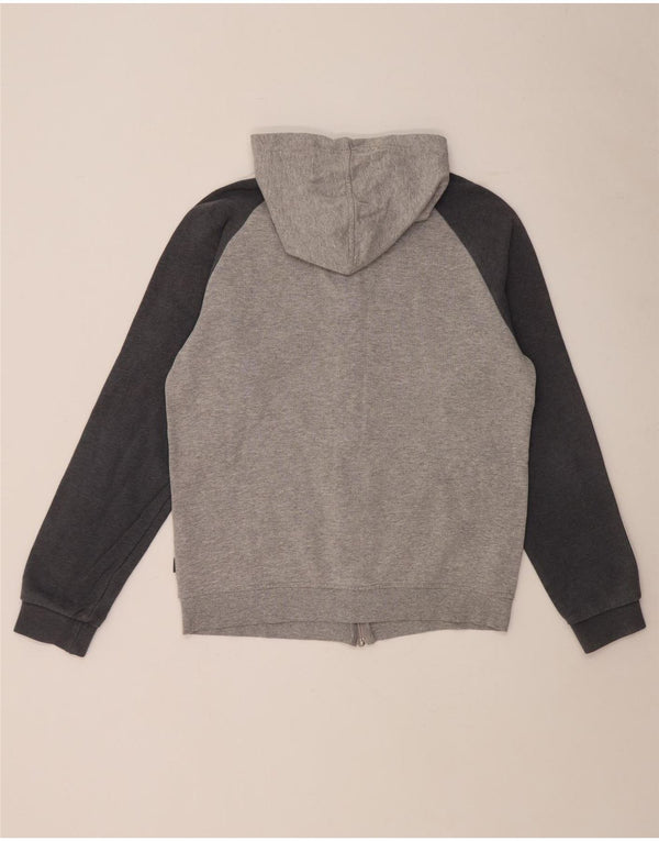 Adidas Mens Zip Hoodie Sweater Medium Grey Flecked Cotton