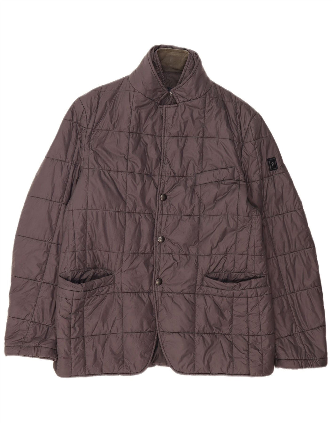 Fay Mens Padded Jacket UK 40 Large Grey Polyamide