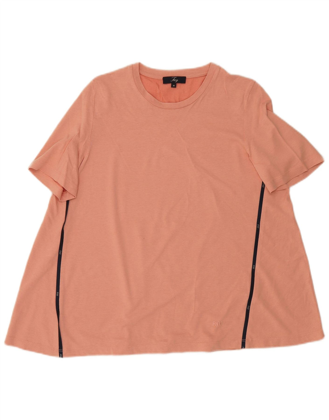 FAY Womens T-Shirt Top UK 14 Medium Orange
