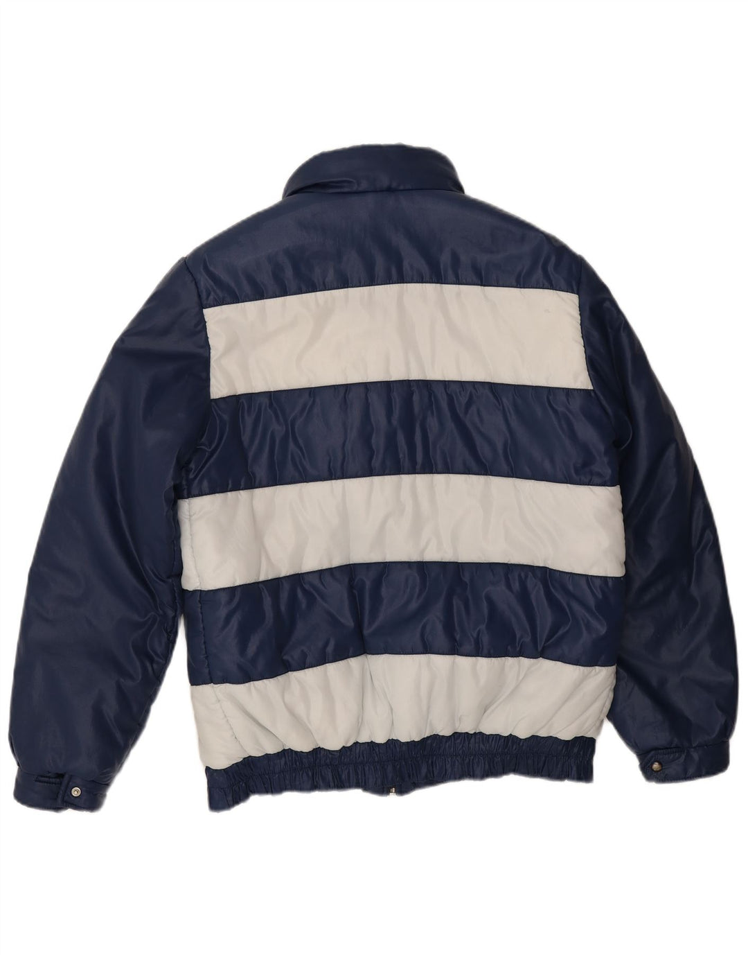 Eliana Mens Padded Jacket UK 40 Large Navy Blue Striped