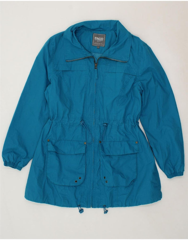 PACO Womens Utility Jacket UK 16 Large Blue Cotton Vintage Paco and Second-Hand Paco from Messina Hembry 