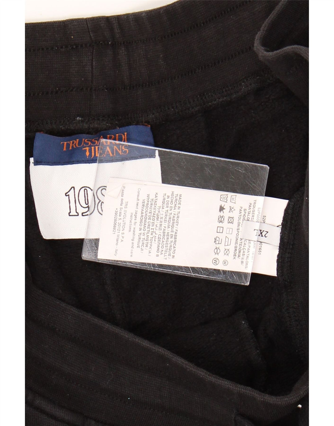 Trussardi Womens UK 20 2XL Black Cotton