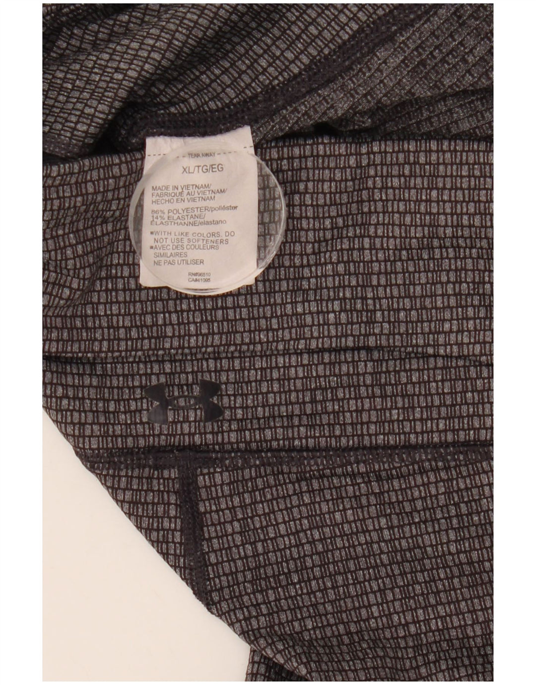 UNDER ARMOUR Womens Slim Fit Crop Leggings UK 18 XL  Grey Geometric